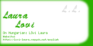 laura lovi business card